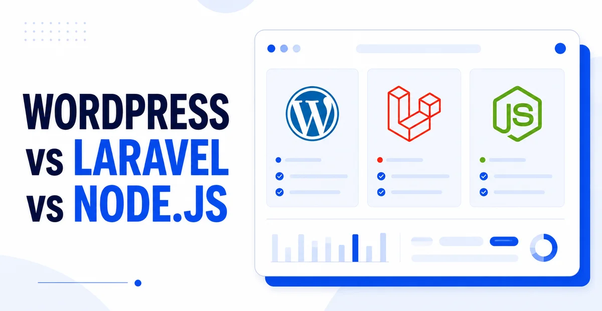 WordPress vs Laravel vs Node.js: რომელი ტექნოლოგია ავირჩიოთ ვებსაიტისთვის?